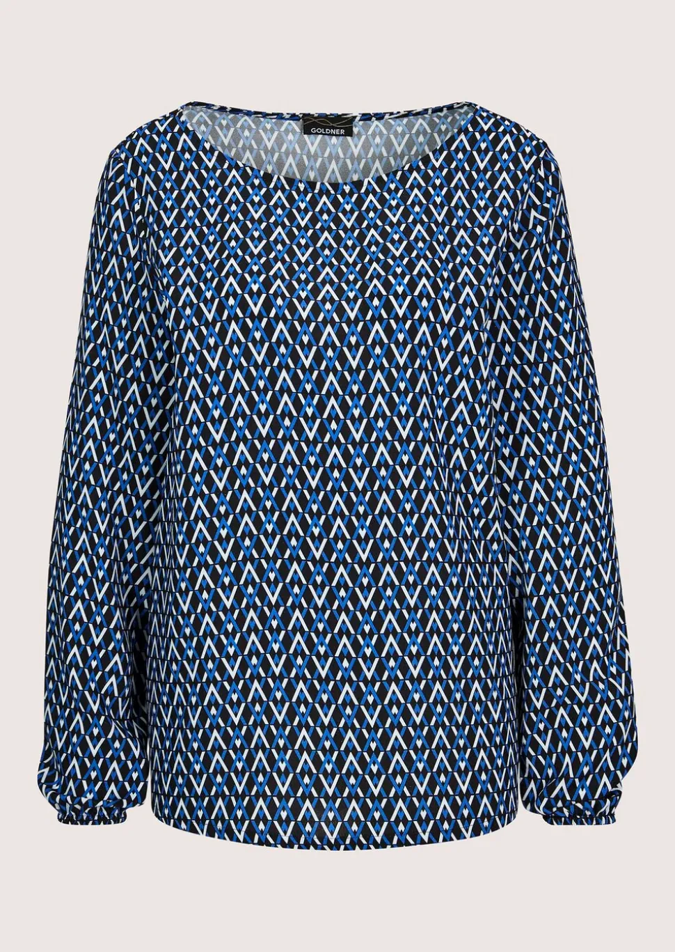 Bluse mit grafischem Print