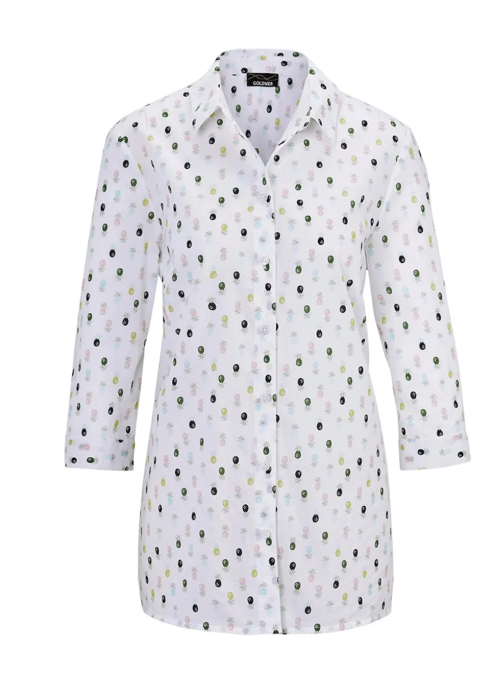 Bluse mit Hemdkragen