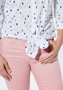 Bluse mit Hemdkragen