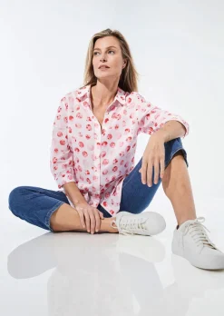 Bluse mit Hemdkragen