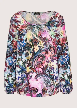 Bluse mit Paisley-Muster