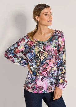 Bluse mit Paisley-Muster