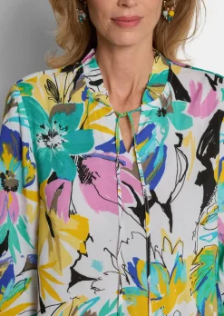 Bluse mit Rüschenkragen