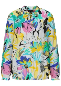 Bluse mit Rüschenkragen
