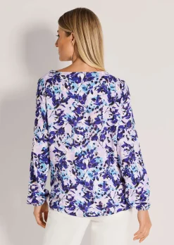 Bluse mit Rundhalsausschnitt