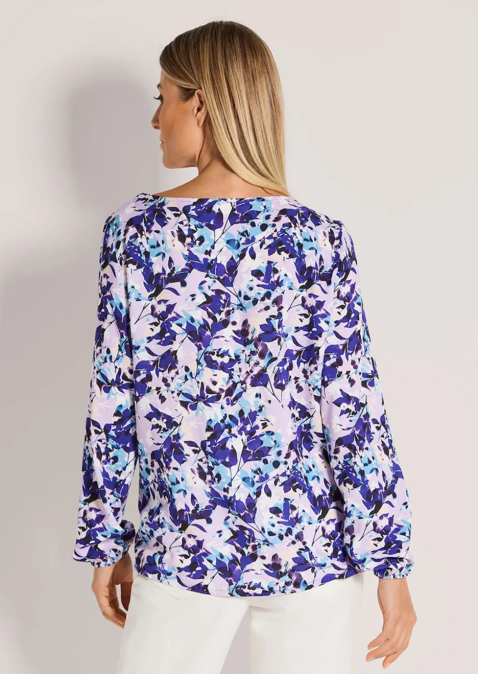 Bluse mit Rundhalsausschnitt