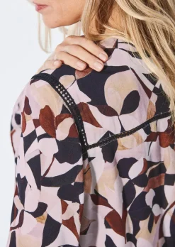 Bluse mit Tunika Ausschnitt