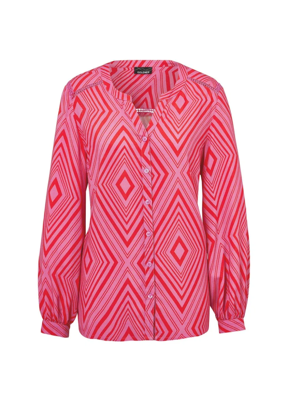 Bluse mit Tunika Ausschnitt