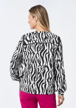 Bluse mit Tunika Ausschnitt