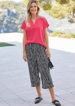 Bluse mit Tunika Ausschnitt