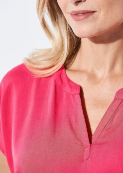 Bluse mit Tunika Ausschnitt