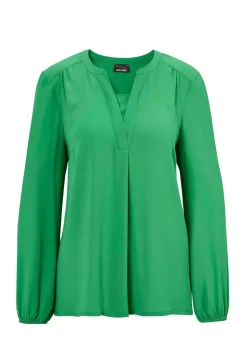 Bluse mit Tunika Ausschnitt