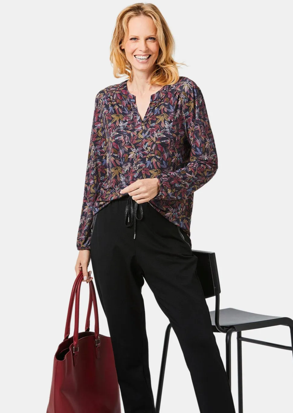 Blusenshirt in femininer Form