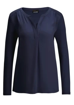 Blusenshirt mit Chiffon-Einsatz