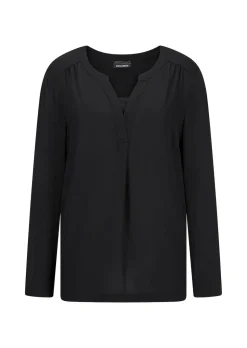 Blusenshirt mit Chiffon-Einsatz