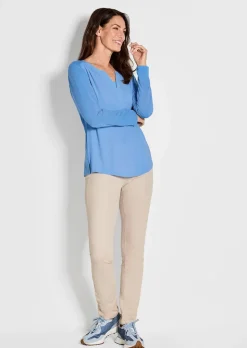 Blusenshirt mit Chiffon-Einsatz
