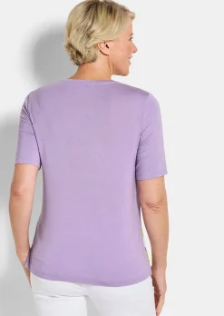 Blusenshirt mit Paisley und Strasssteinen