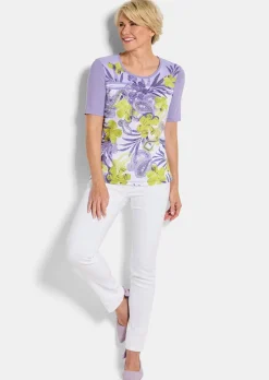 Blusenshirt mit Paisley und Strasssteinen