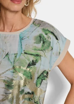Blusenshirt mit U-Boot-Ausschnitt