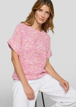 Bändchengarn-Pullover in Multicolor-Optik