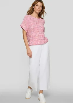 Bändchengarn-Pullover in Multicolor-Optik
