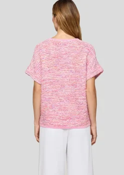 Bändchengarn-Pullover in Multicolor-Optik