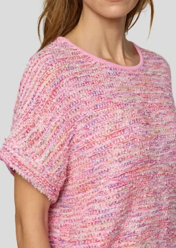 Bändchengarn-Pullover in Multicolor-Optik