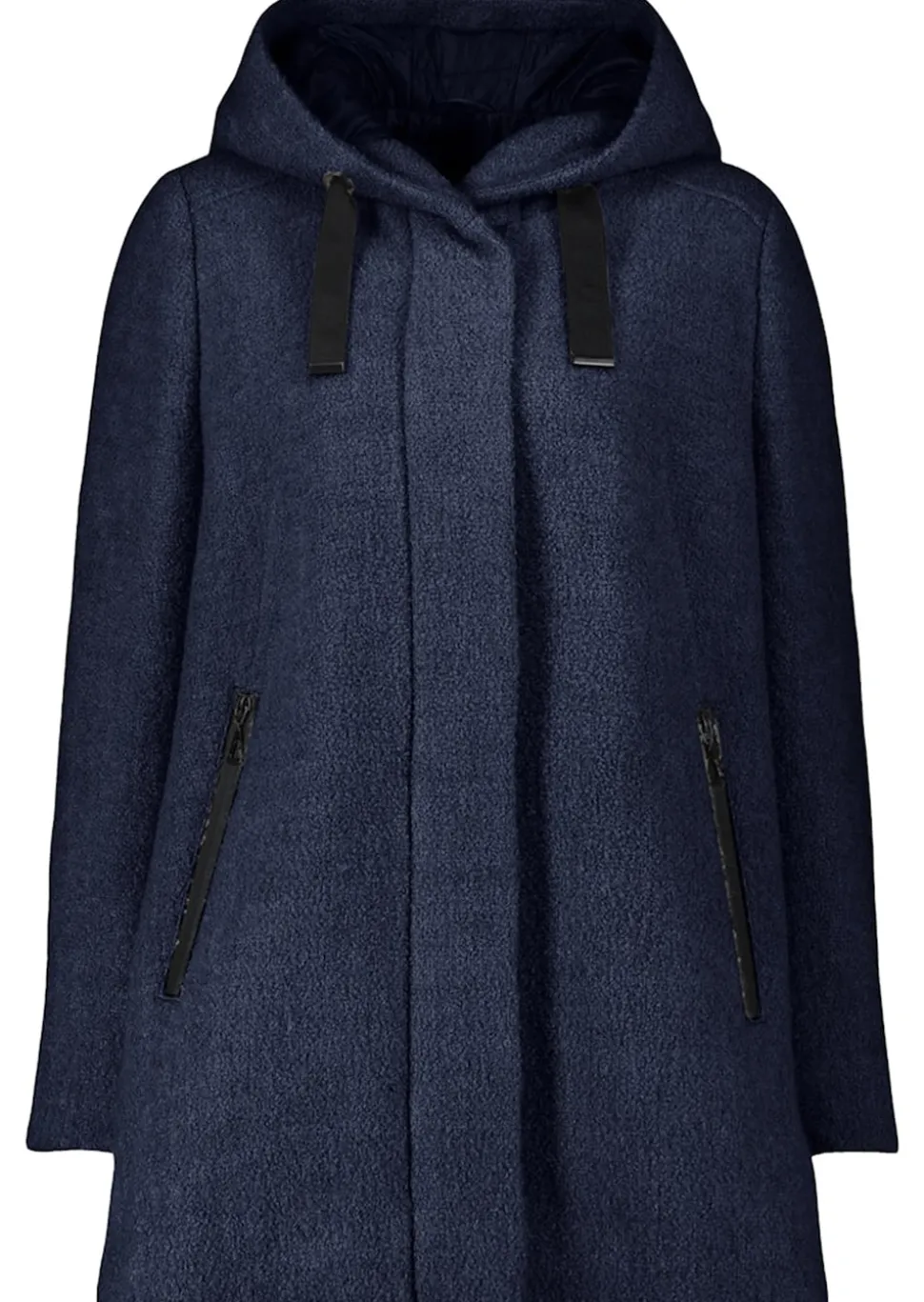 Bouclé-Jacke im sportiven Look
