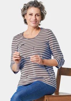 Buntgewirktes Ringelshirt