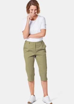 Caprihose CARLA aus Satin