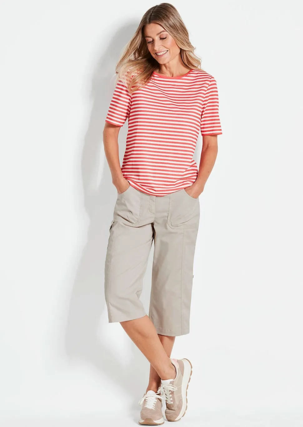 Caprihose CARLA im Cargo-Look