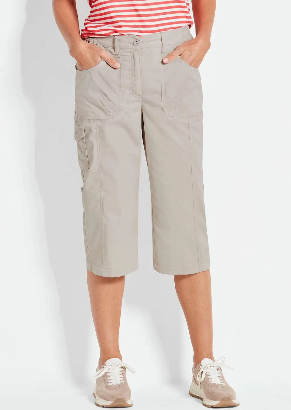 Caprihose CARLA im Cargo-Look