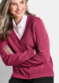 Cardigan mit großen Knöpfen