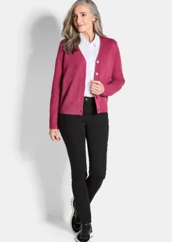 Cardigan mit großen Knöpfen