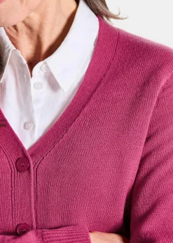 Cardigan mit großen Knöpfen