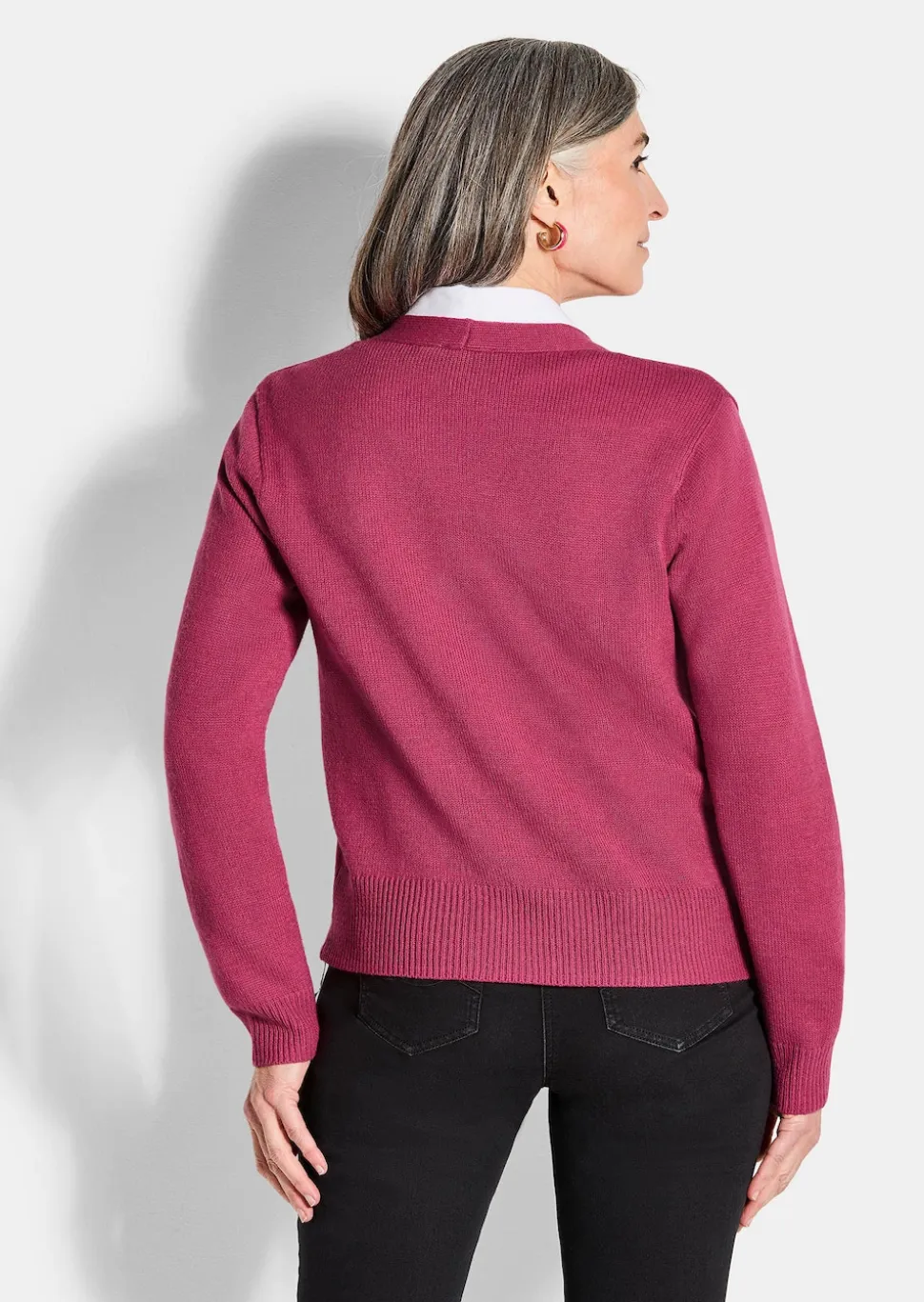 Cardigan mit großen Knöpfen
