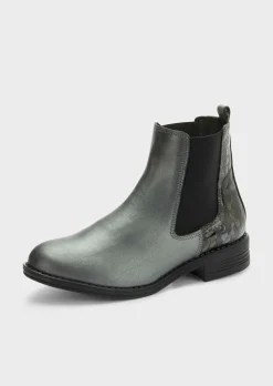 Chelsea Boots mit Animal-Prägung