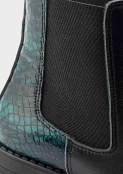 Chelsea Boots mit Animal-Prägung
