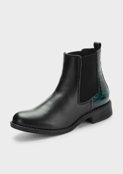 Chelsea Boots mit Animal-Prägung