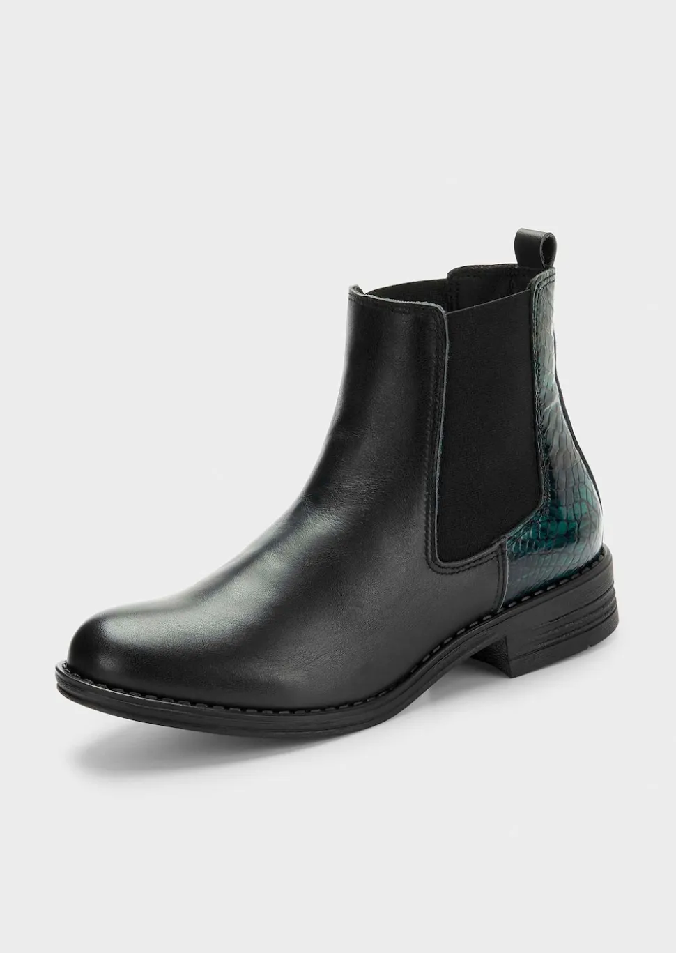 Chelsea Boots mit Animal-Prägung