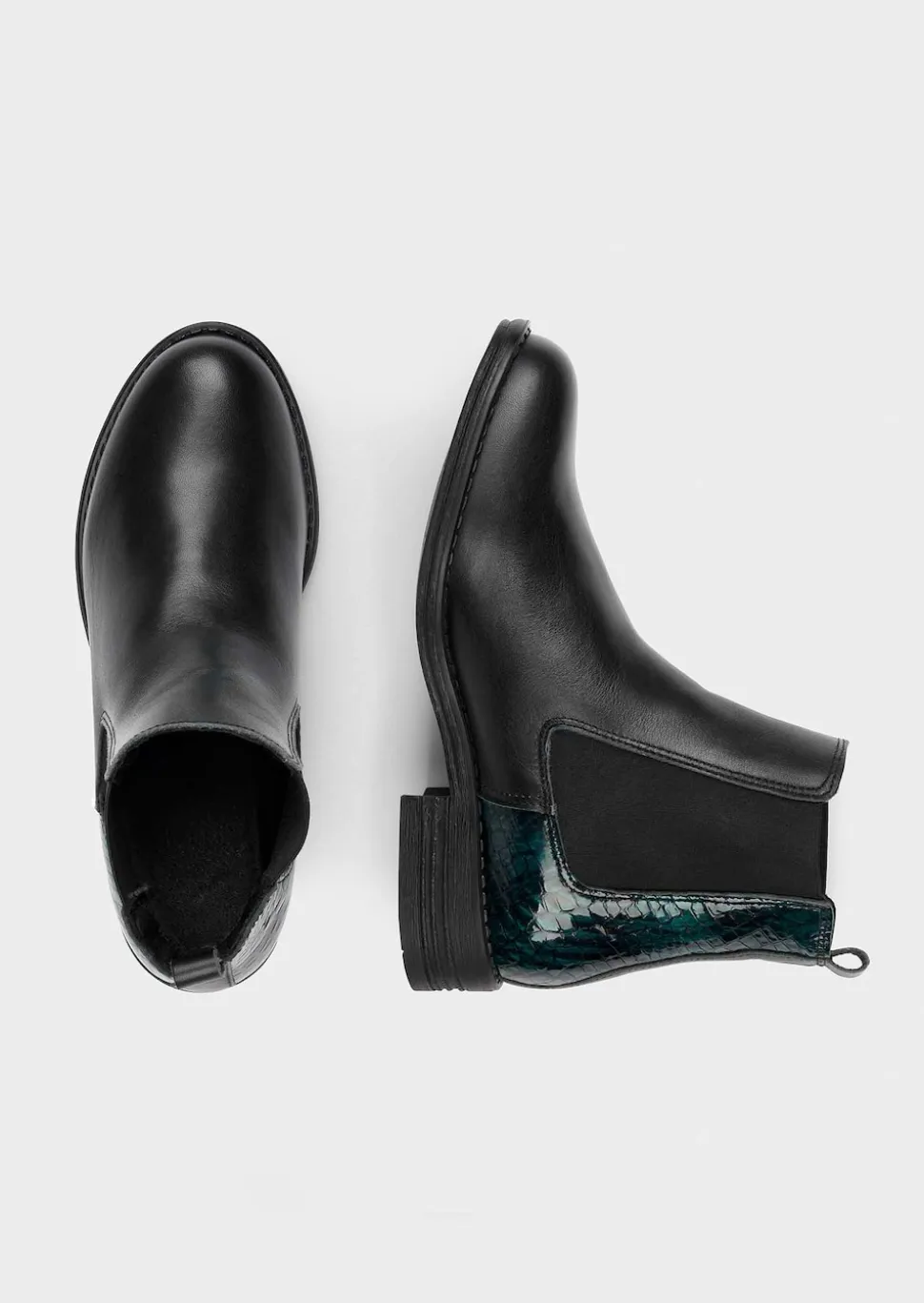 Chelsea Boots mit Animal-Prägung