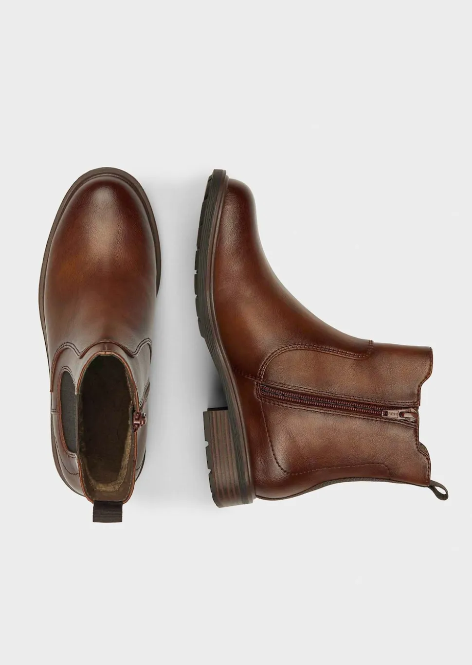 Chelsea Boots mit Reißverschluss