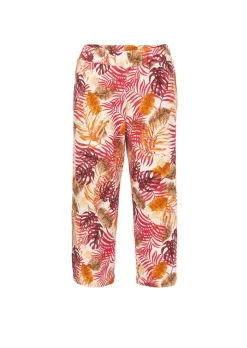 Culotte mit sommerlichem Blätterprint