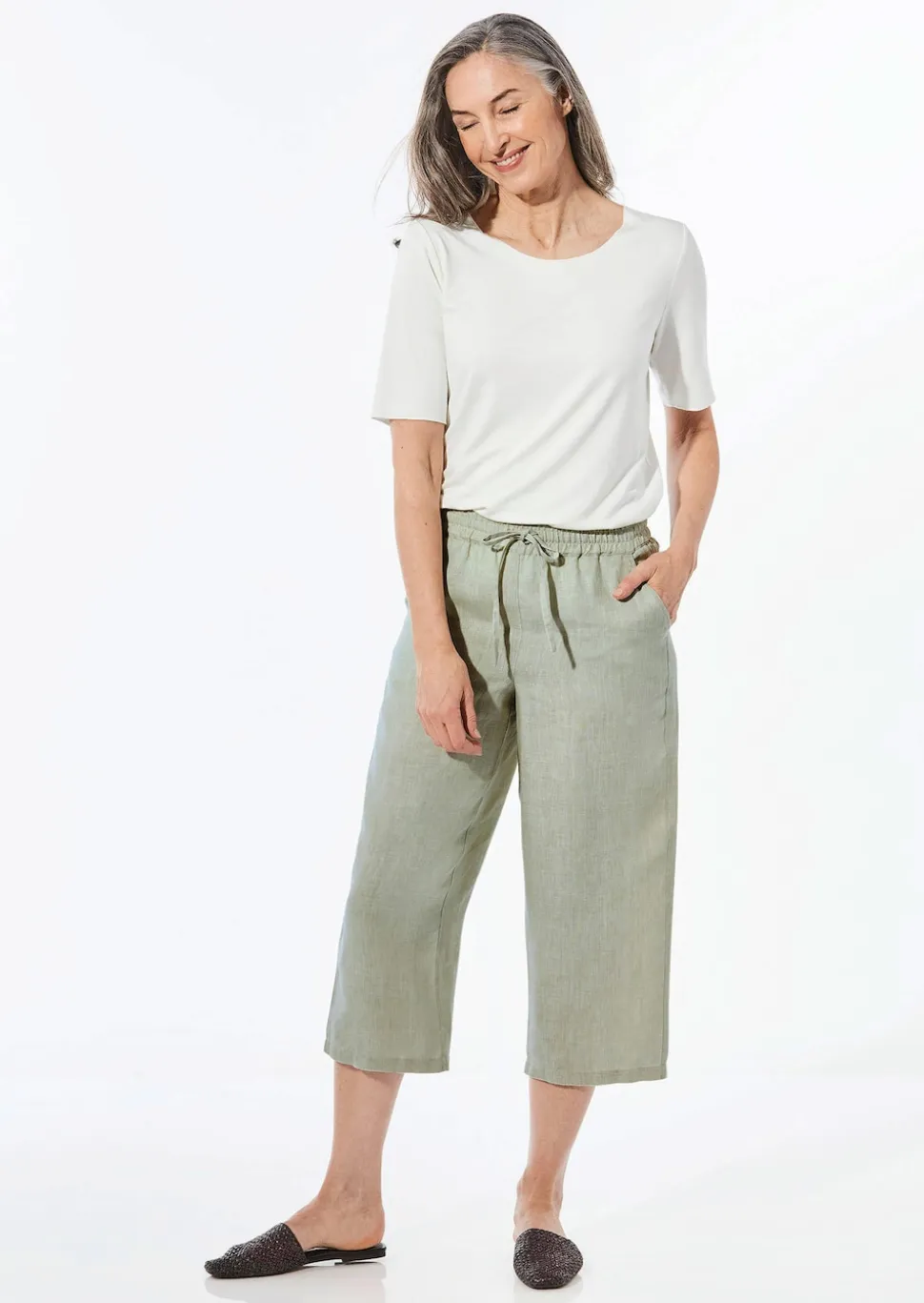 Culotte VERA aus reinem Leinen