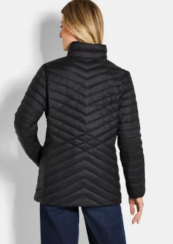 Daunenjacke mit femininer Steppung
