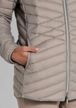 Daunenjacke mit femininer Steppung