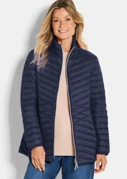 Daunenjacke mit femininer Steppung
