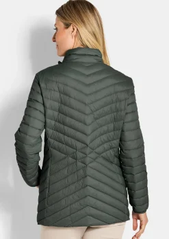 Daunenjacke mit femininer Steppung