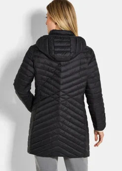 Daunenmantel mit femininer Steppung