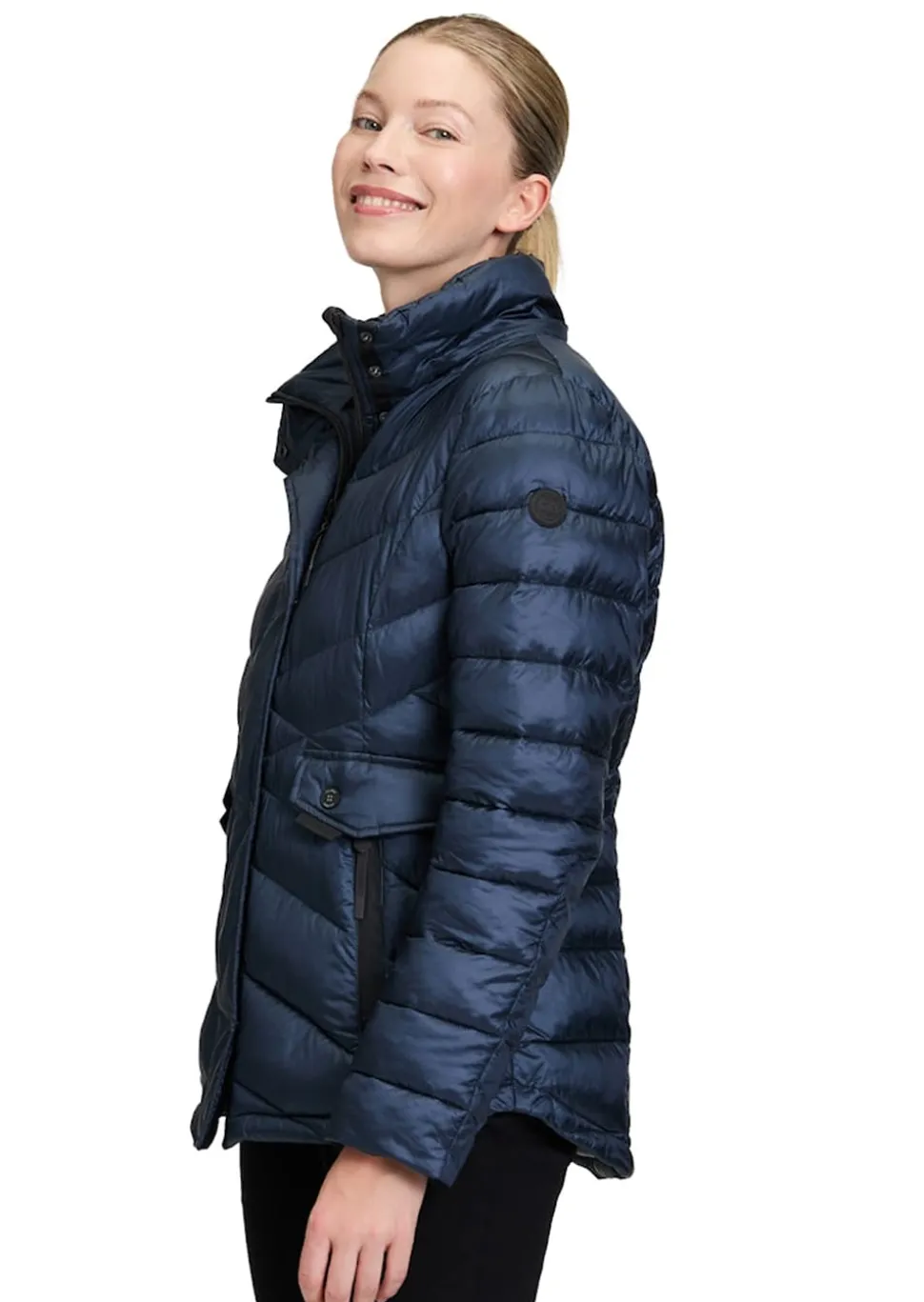 Dick wattierte Steppjacke aus Kunstdaune
